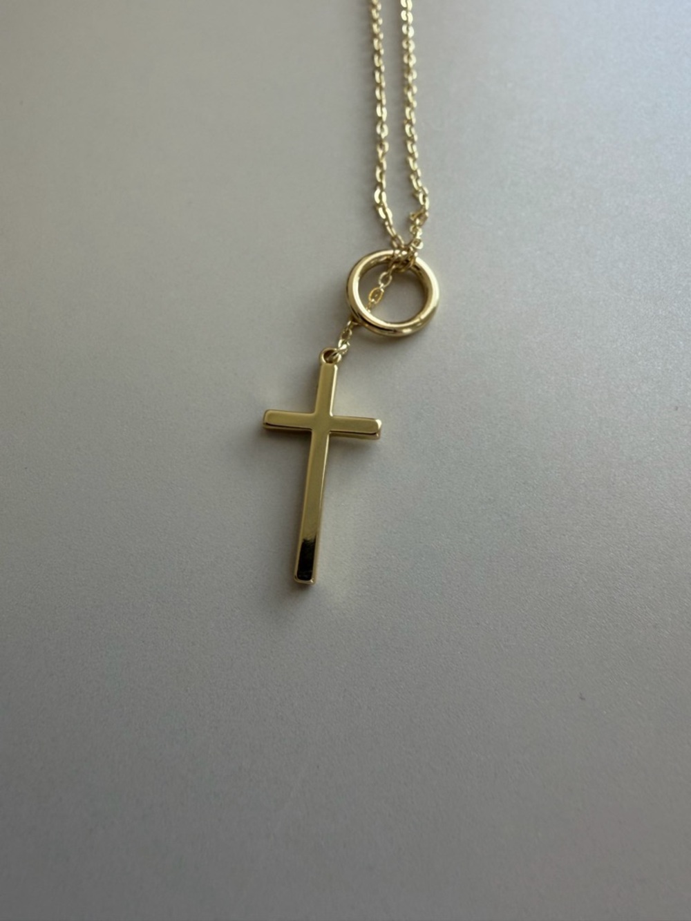 Source Unknown Gold Cross Pendant Necklace - Gold - Picture 5 of 7